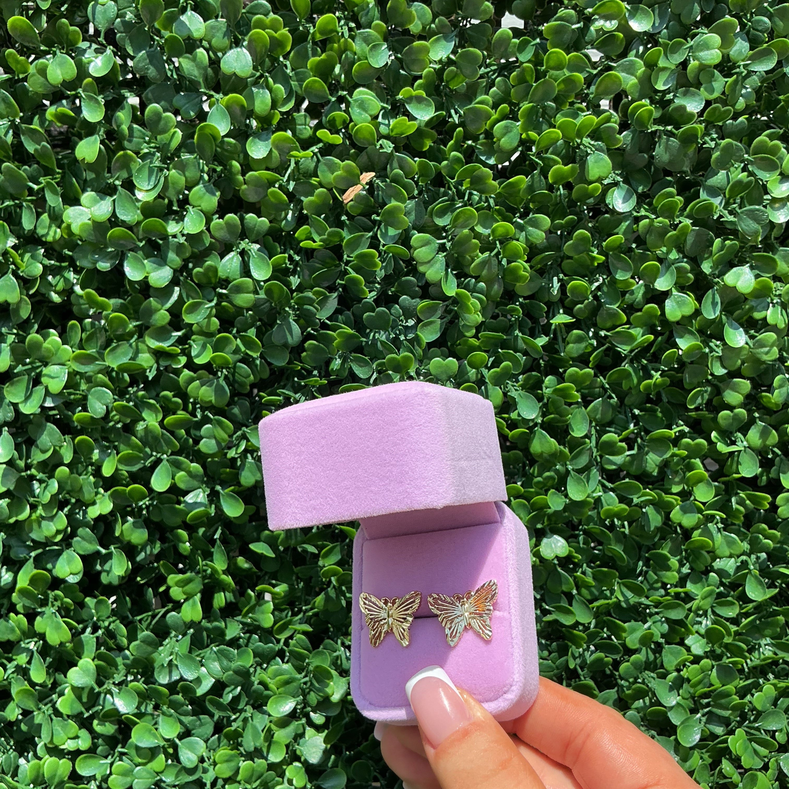 Butterfly cutout studs