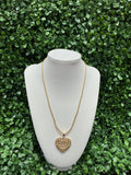 HK diamond filled necklace