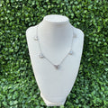 Silver stainless steel butterfly necklace
