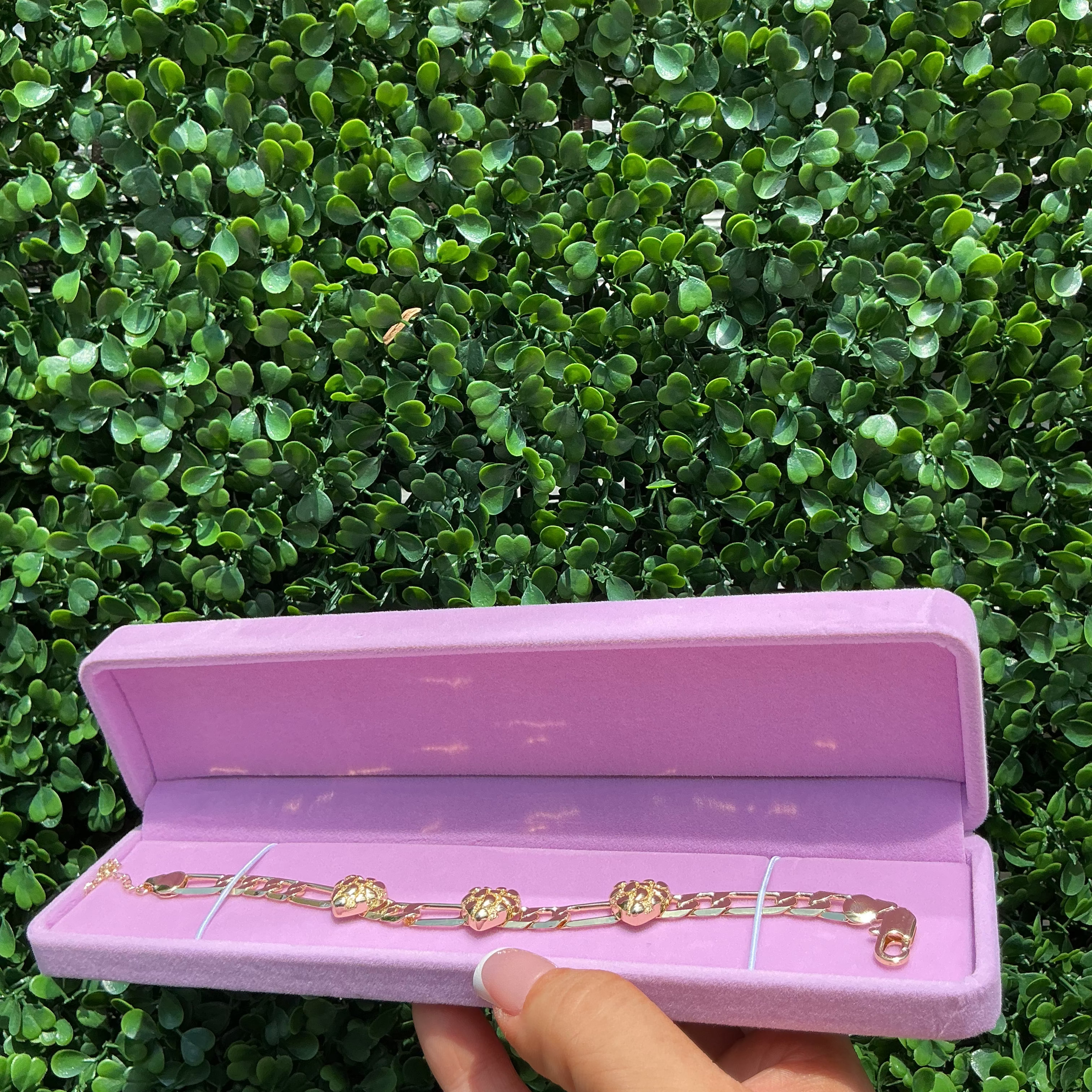 Chucky heart nugget bracelet