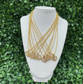 Heart  initial necklace