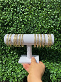 14k gold plated bangles