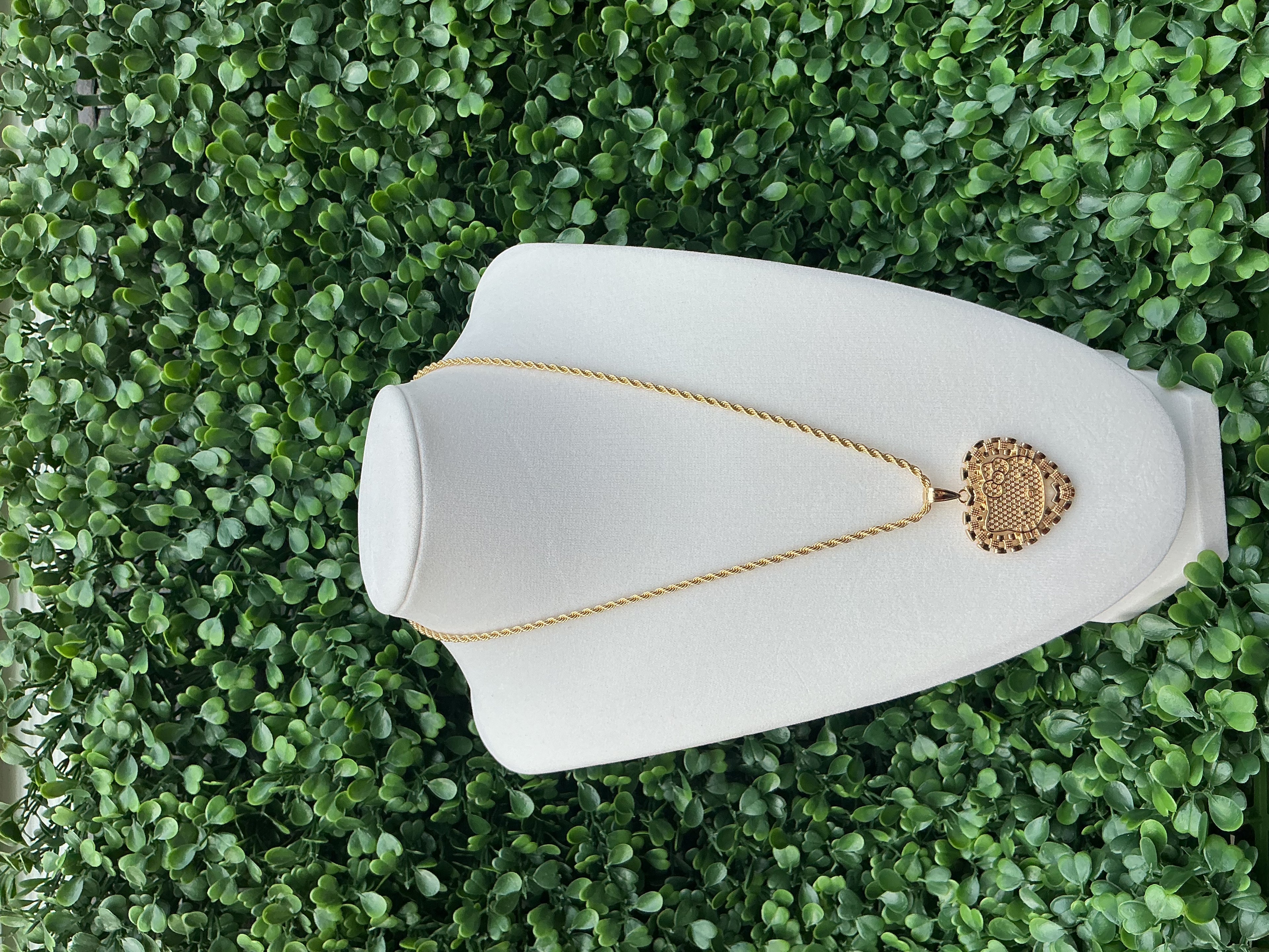HK face Rolex heart necklace (30mm)
