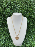 HK face Rolex heart necklace (25mm)