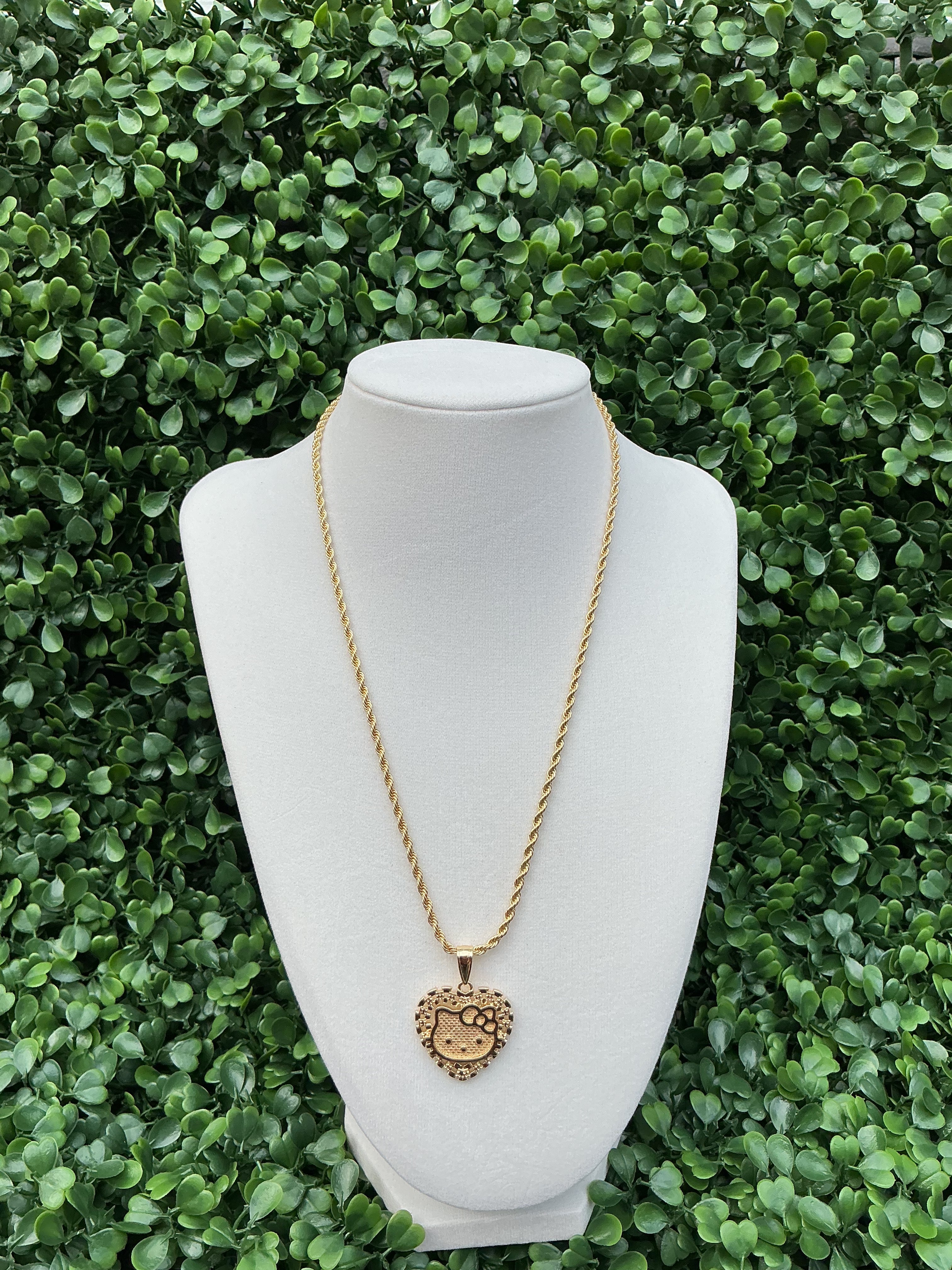 HK face Rolex heart necklace (25mm)