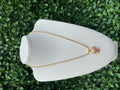 HK Diamond filled necklace
