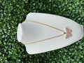 Large Pink Diamond Butterfly Necklace