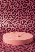 Pink Cloud Heart Pendant Necklace